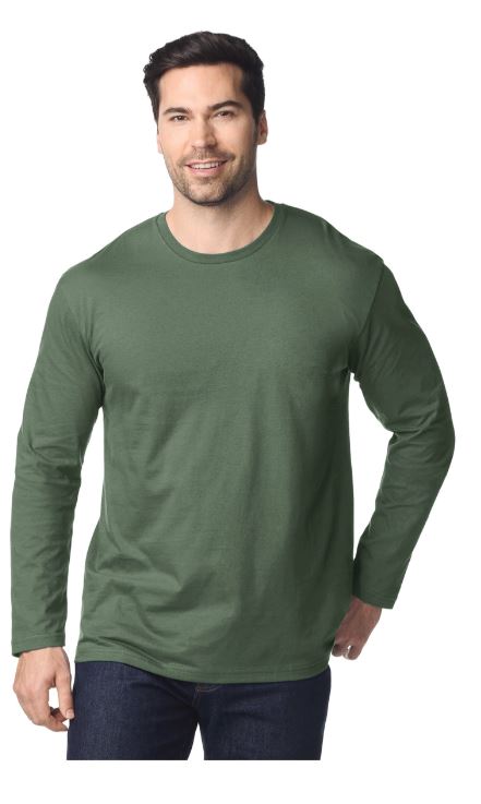 GI64400 - T-shirt GILDAN SoftStyle homme manches longues (Noir, S)