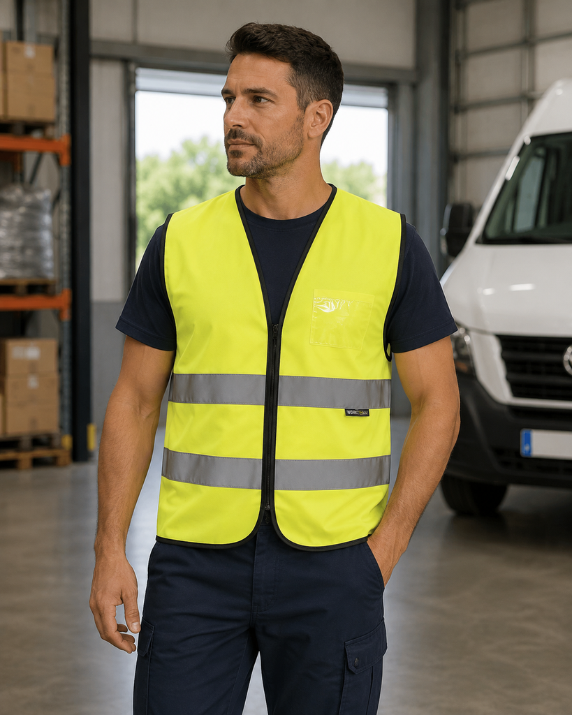 Chaleco de seguridad de alta visibilidad Workteam C3610B