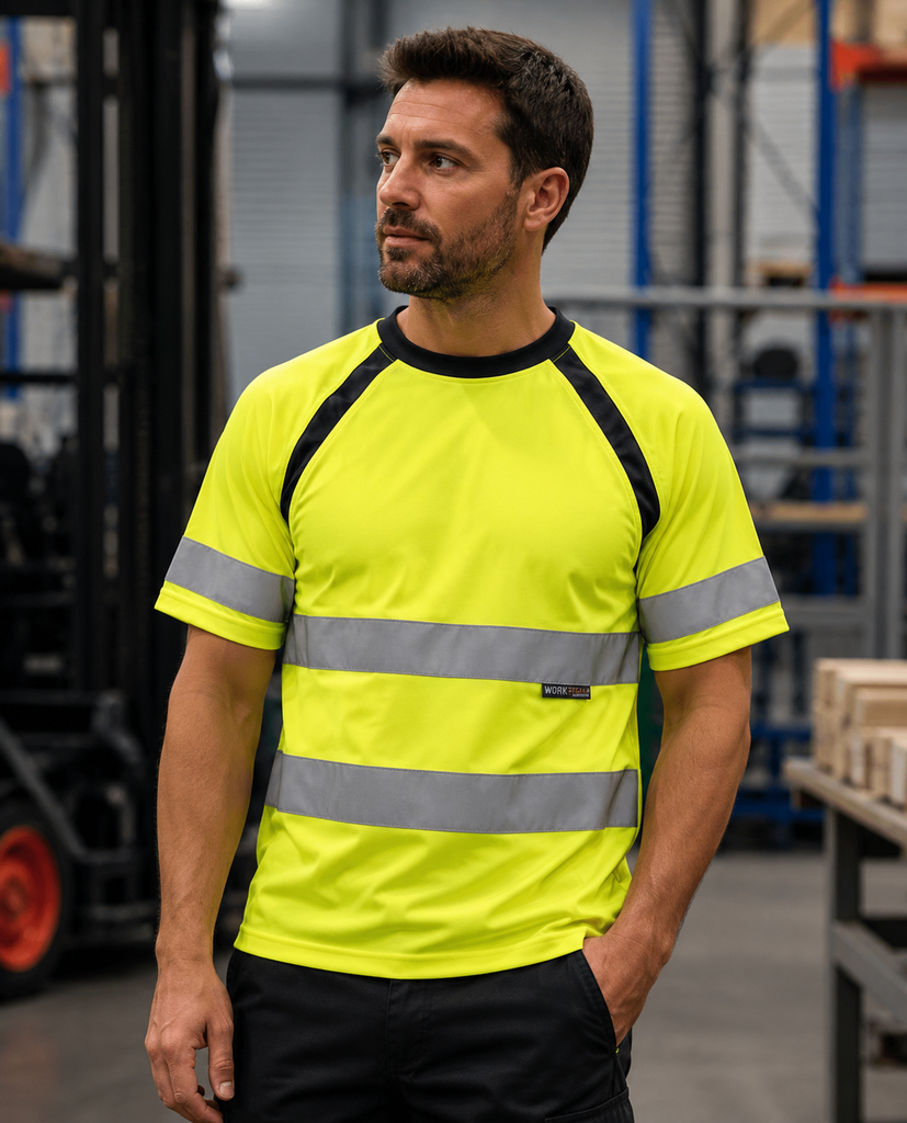 T-shirt haute visibilité manches raglan Workteam C2941