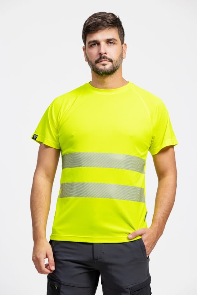 Samarreta d'alta visibilitat màniga curta Workteam C3970 (Jaune HV, S)