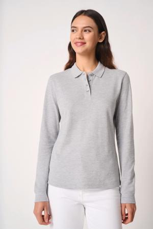 Polo punto piqué LSL FEMME (Ideal White, XS)