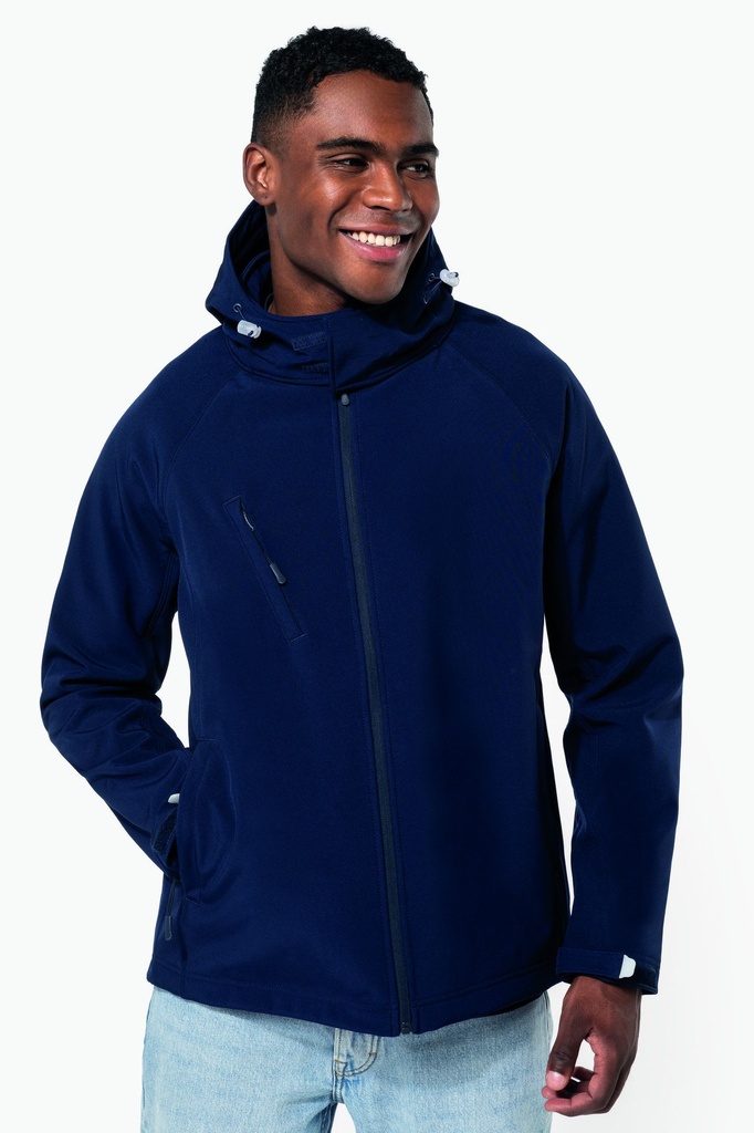 K413 - Veste softshell à capuche amovible homme KARIBAN