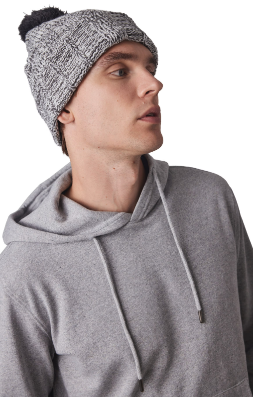 KP519 - Bonnet à pompon avec revers unisexe