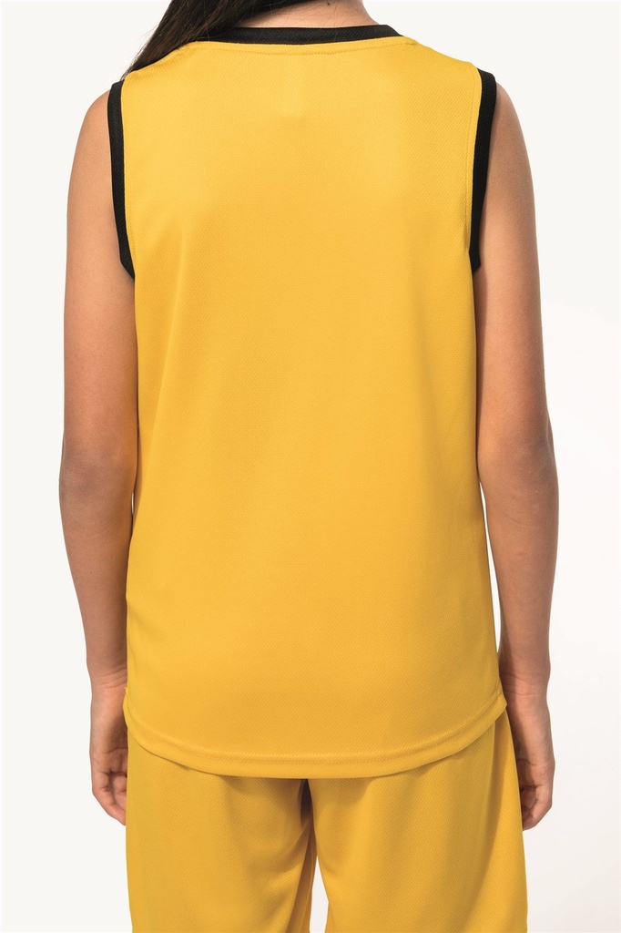 Maillot de basketball enfant - Proact (White / Black, 4/6 ans)