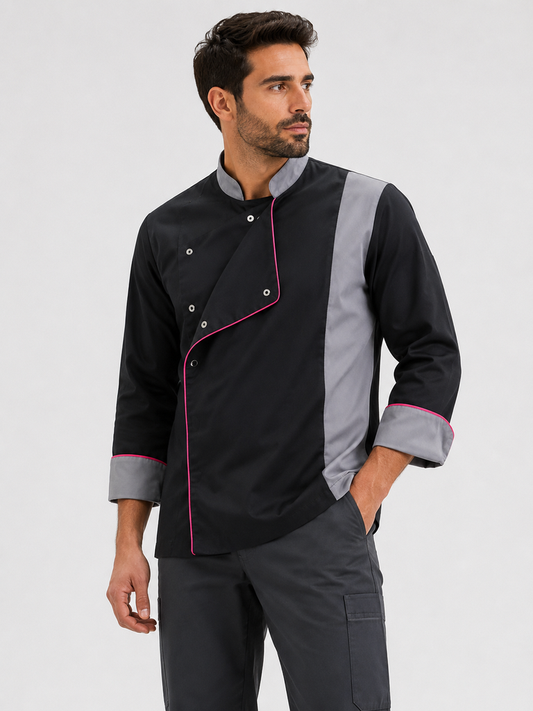 B9241 – Veste de cuisine cintrée femme manches 3/4