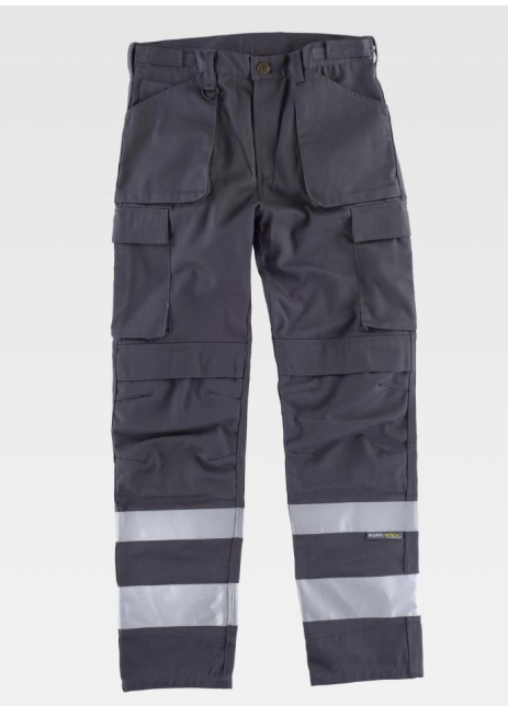 Pantalon multipoches triple couture Workteam C2911 (Rouge, 32)