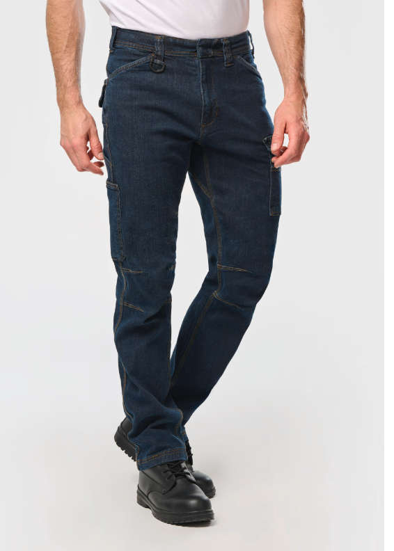 Jean de travail multipoches homme WK705 (Rouge, XS)